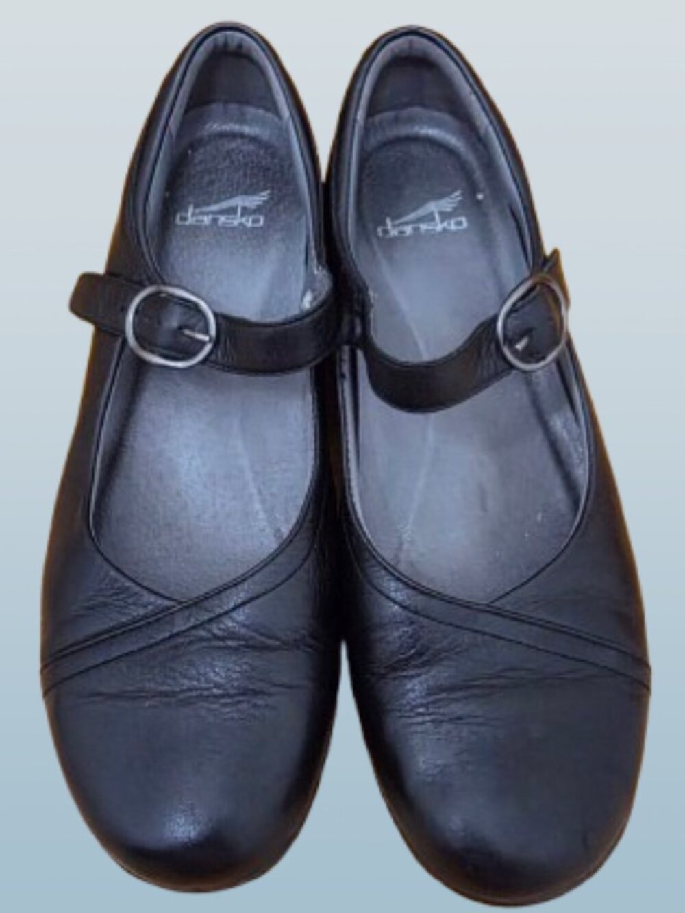 Dansko Fawna Black Milled Nappa Leather Mary Jane Shoes Size 41 (US 10.5-11) - Picture 2 of 10